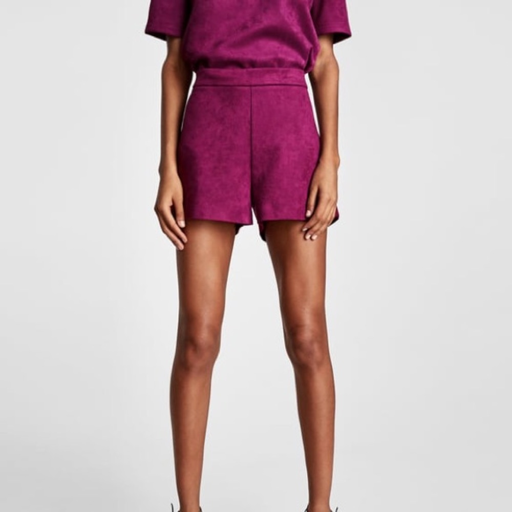 Zara Faux Suede Shorts